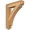 Ekena Millwork Thorton Arts & Crafts Rough Sawn Bracket, Western Red Cedar, 4"W x 22"D x 26"H BKT04X22X26THR03RWR - alternate 1